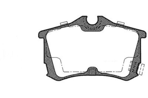 KAVO PARTS Комплект тормозных колодок, дисковый тормоз BP-2035